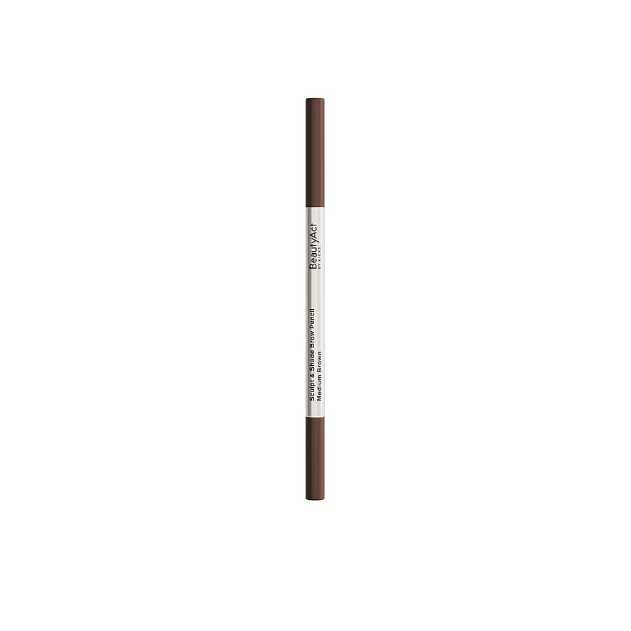 BeautyAct Sculpt & Shade Brow Pencil Medium Brown