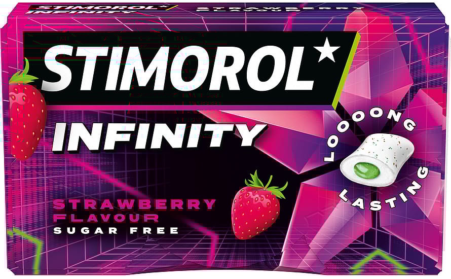 Stimorol Tyggegummi Infinity Strawberry 22 g
