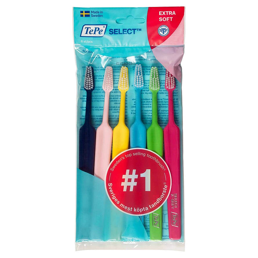 TePe Select™ Extra Soft Tandbørste 6-pak