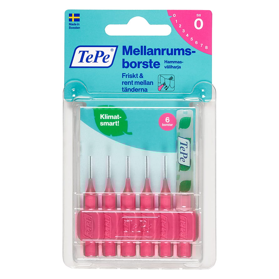 TePe® Mellemrumsbørste Original 0,4mm Lyserød 6 stk