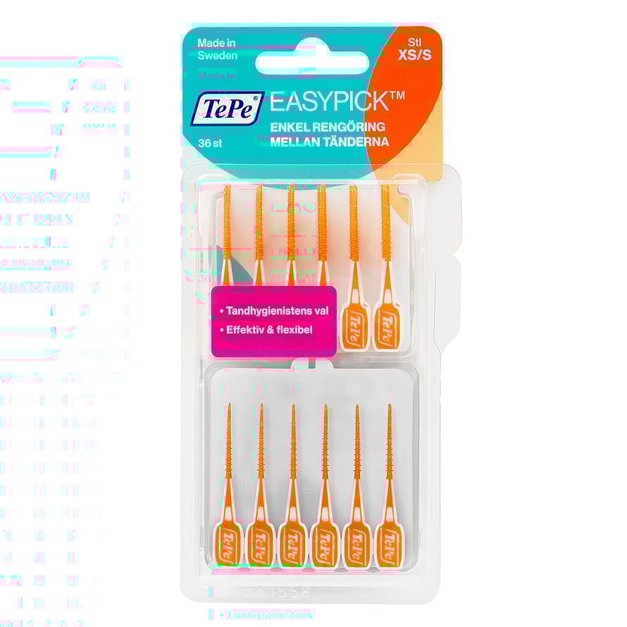 TePe EasyPick™ XS/S Tandstikker Orange 36 stk