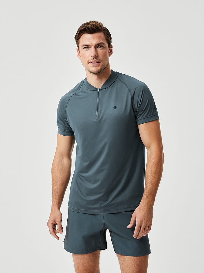 Björn Borg Ace Performance Zip Polo Green XL