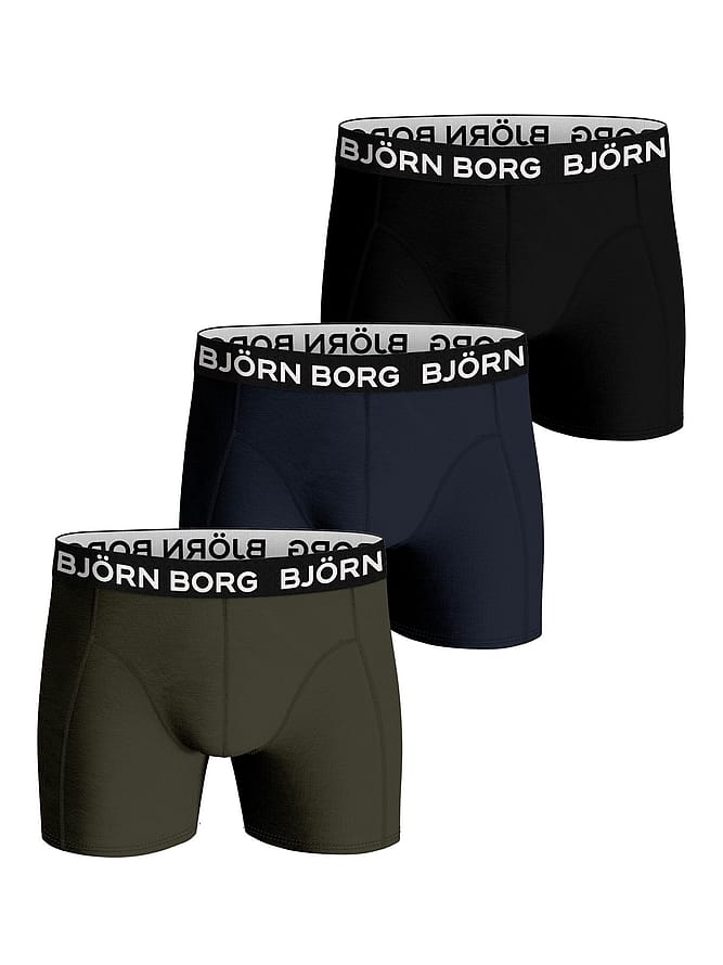 Björn Borg Bamboo Cotton Blend Boxer 3-pak Black/ navy S