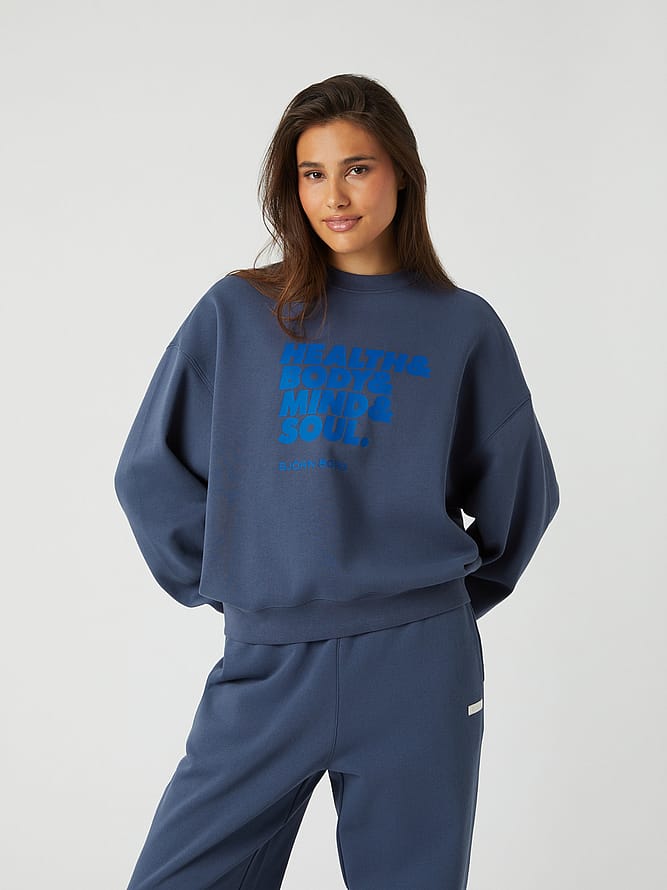 Björn Borg Oversized Crew Blå XS