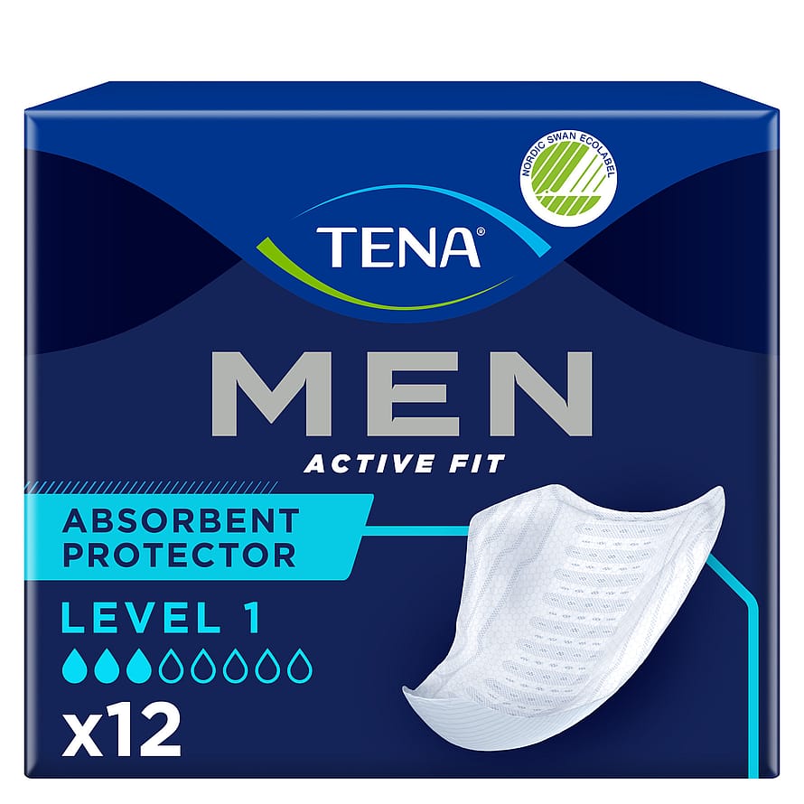 Tena Men Active Fit Inkontinensindlæg 12 stk