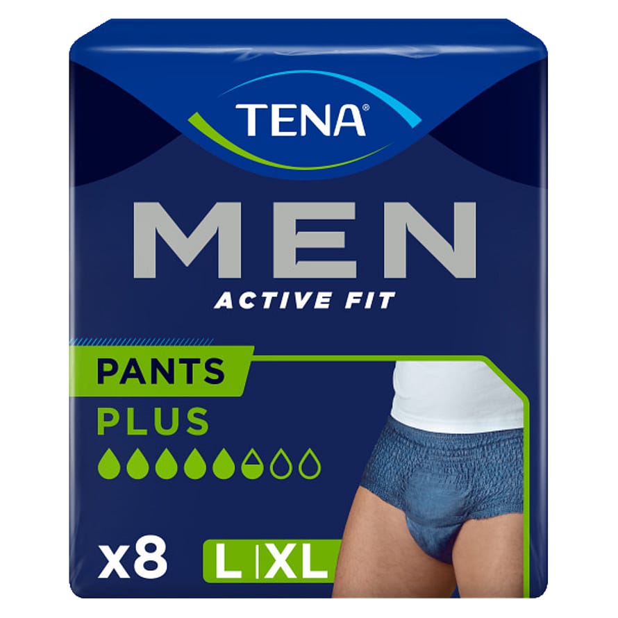 Tena Men Active Fit Pants Blå L/XL