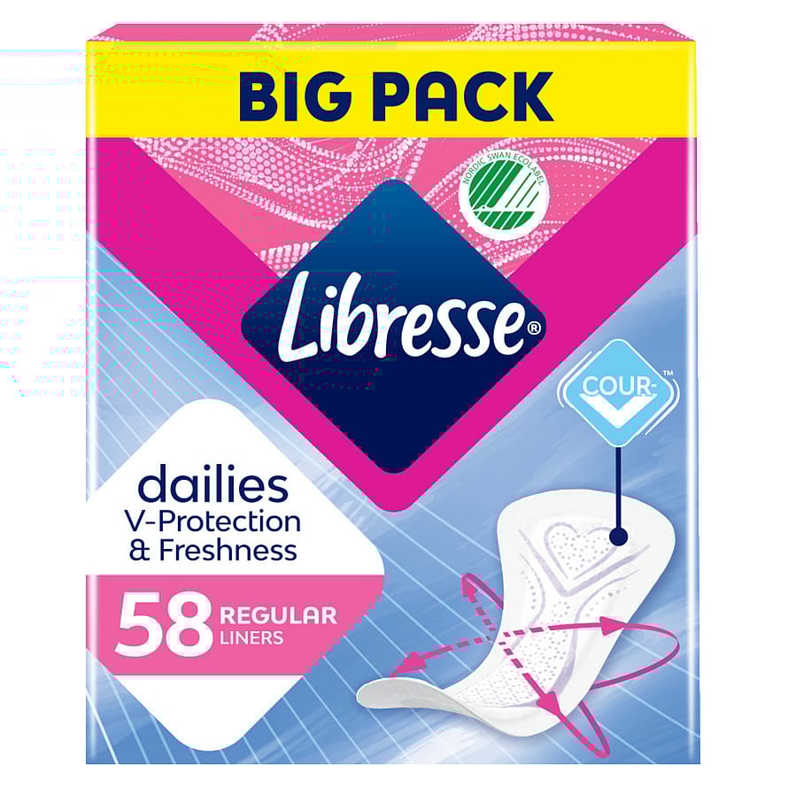 Libresse Trusseindlæg Normal Duo Pack 58 stk