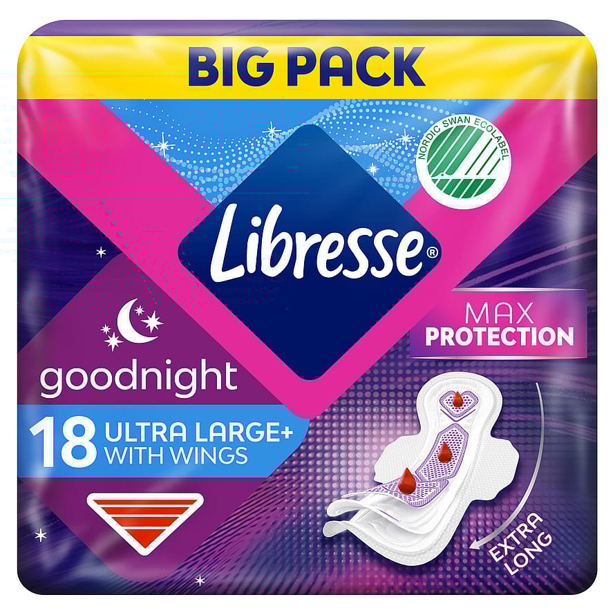Libresse Ultra Night Extra Wide 18 stk