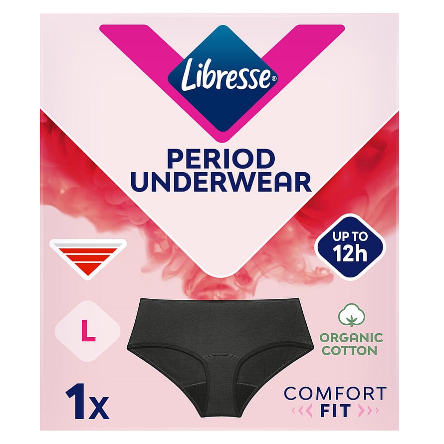 Libresse Menstruationstrusser Hipster Sort L