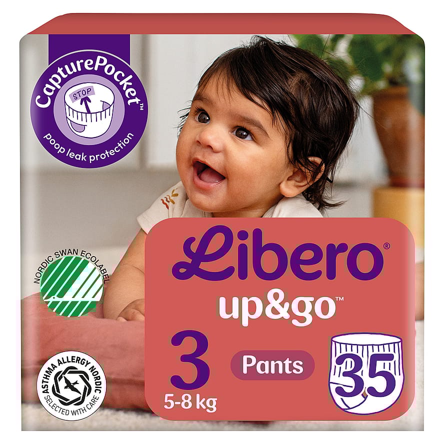 Libero Up&Go Bukseble Str. 3, 5-8 kg - 35 stk