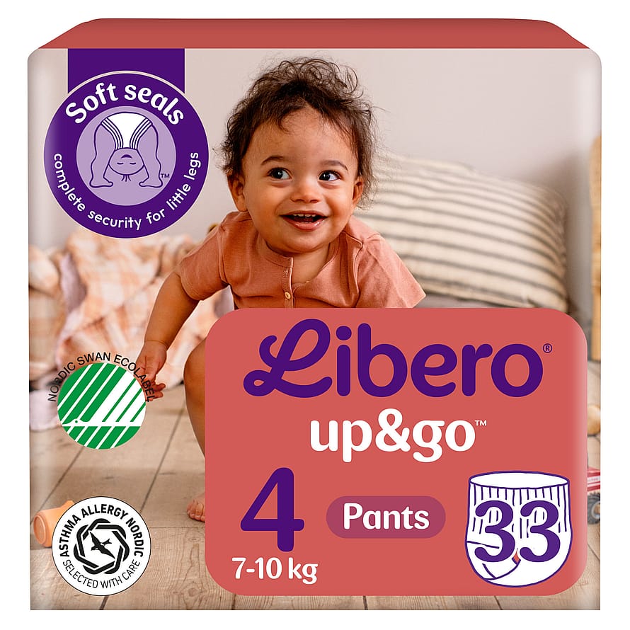 Libero Up&Go Bukseble Str. 4, 7-10 kg - 33 stk