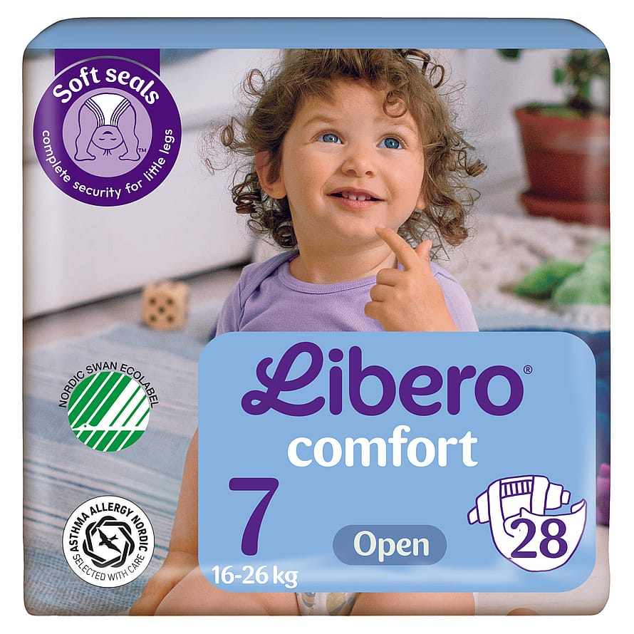 Libero Comfort Åbne Bleer Str. 7, 16-26 kg - 28 stk
