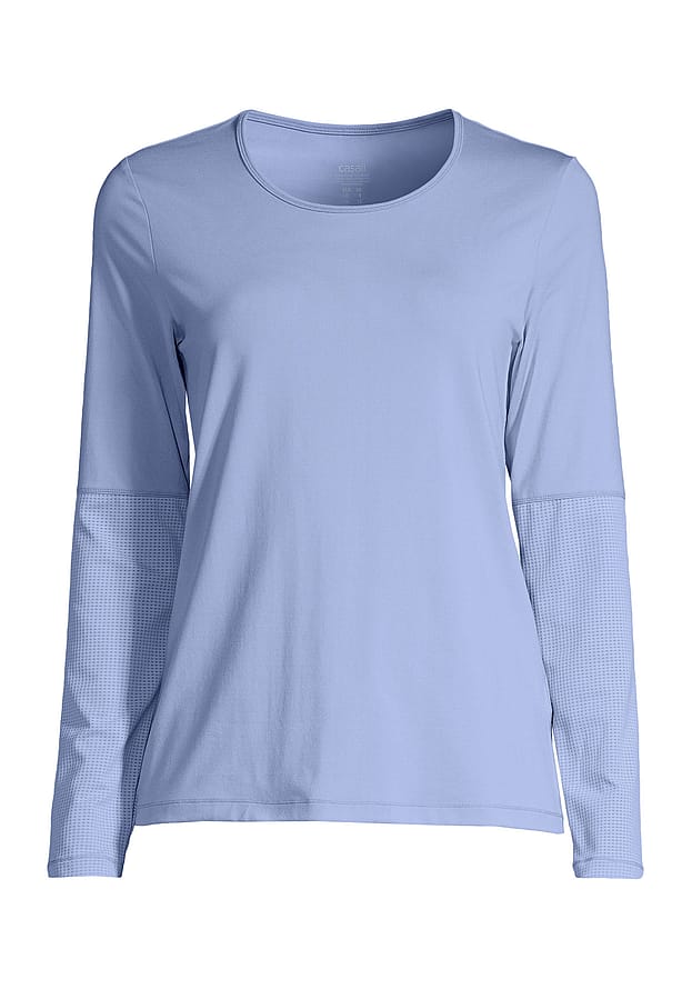 Casall Essential Mesh Detail Long Sleeve Breeze Blue 36