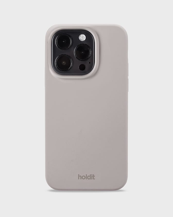 HOLDIT Silicone Case iPhone Taupe 15 Pro
