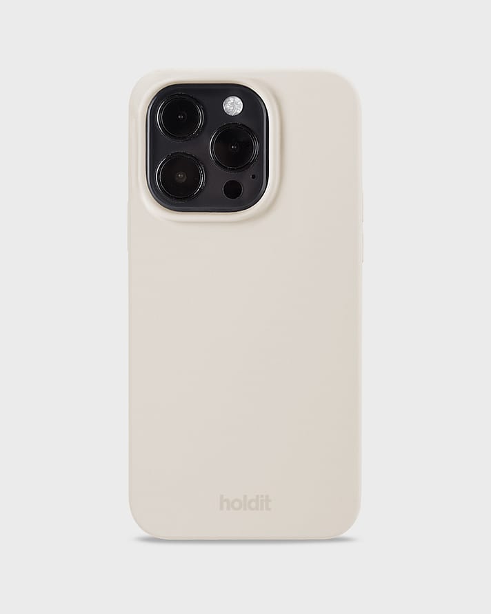 HOLDIT Silicone Case iPhone Light Beige 15 Pro