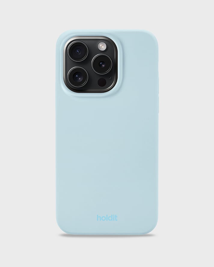 HOLDIT Silicone Case  iPhone Mineral Blue 15 Pro