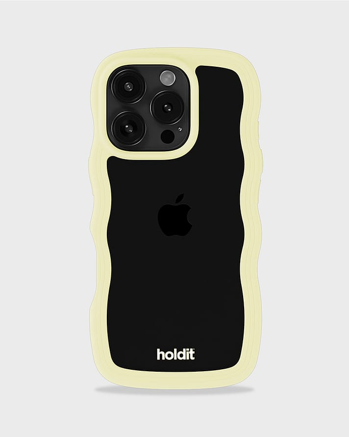 HOLDIT Wavy Case iPhone 16 Pro Max Lemonade/Transparent