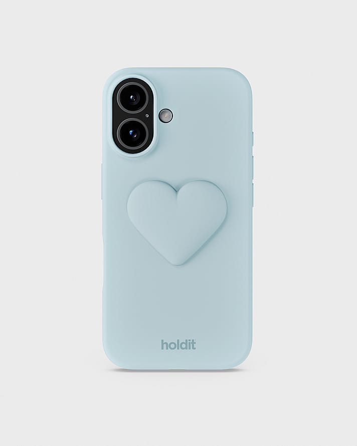HOLDIT Silicone Sticker Heart Mineral Blue