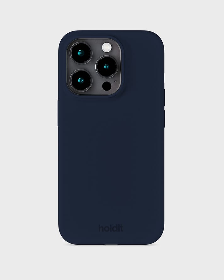 HOLDIT Silicone Case iPhone 15 Pro Midnight Blue
