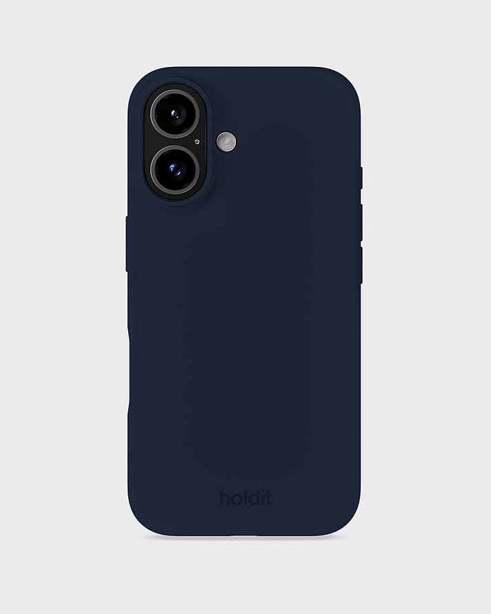 HOLDIT Silicone Case iPhone 16 Midnight Blue