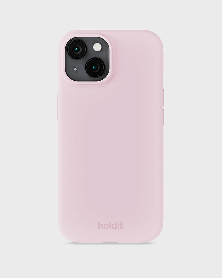 HOLDIT Silicone Case iPhone 15 Pale Pink