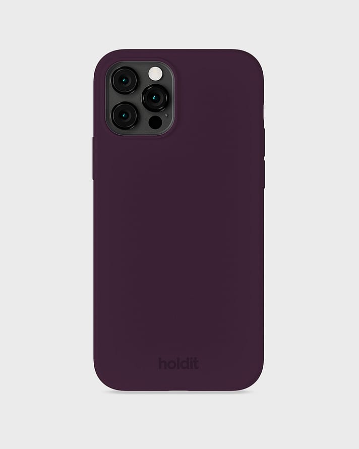 HOLDIT Silicone Case iPhone 12/12 Pro Deep Plum