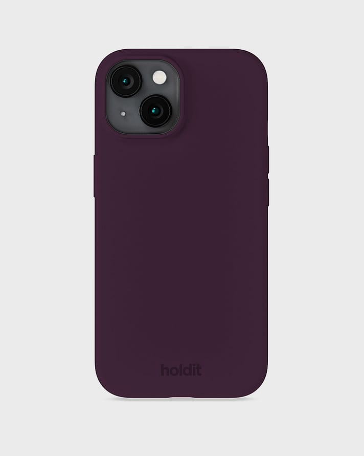HOLDIT Silicone Case iPhone 15 Deep Plum