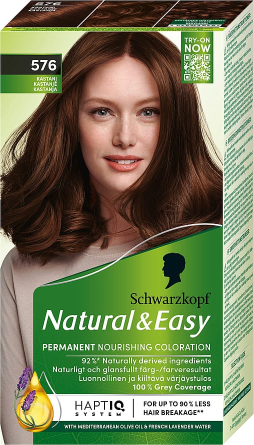 Schwarzkopf Natural & Easy Hårfarve 576 Kastanje