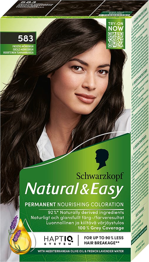 Schwarzkopf Natural & Easy Hårfarve 583 Iskold Mørkebrun