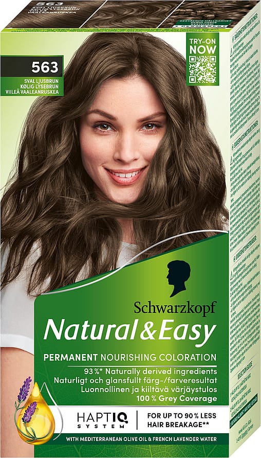 Schwarzkopf Natural & Easy Hårfarve 563 Kølig Lysebrun