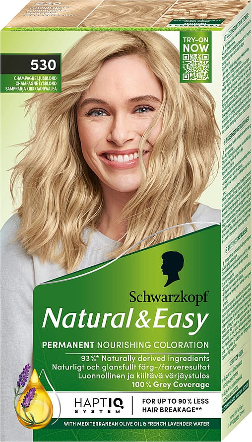 Schwarzkopf Natural & Easy Hårfarve 530 Champagne lysblond