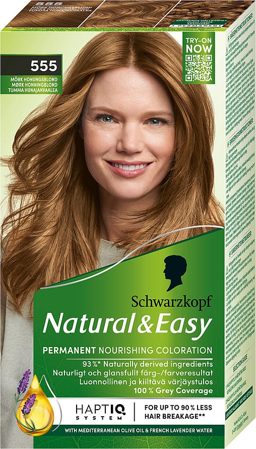 Schwarzkopf Natural & Easy Hårfarve 555 Mørk Honningblond