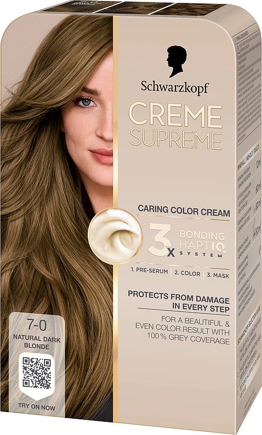 Schwarzkopf Creme Supreme Caring Color Creme 7-0 Natural Dark Blonde