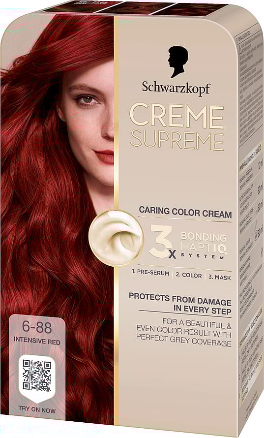 Schwarzkopf Creme Supreme Caring Color Creme 6-88 Intensive Red