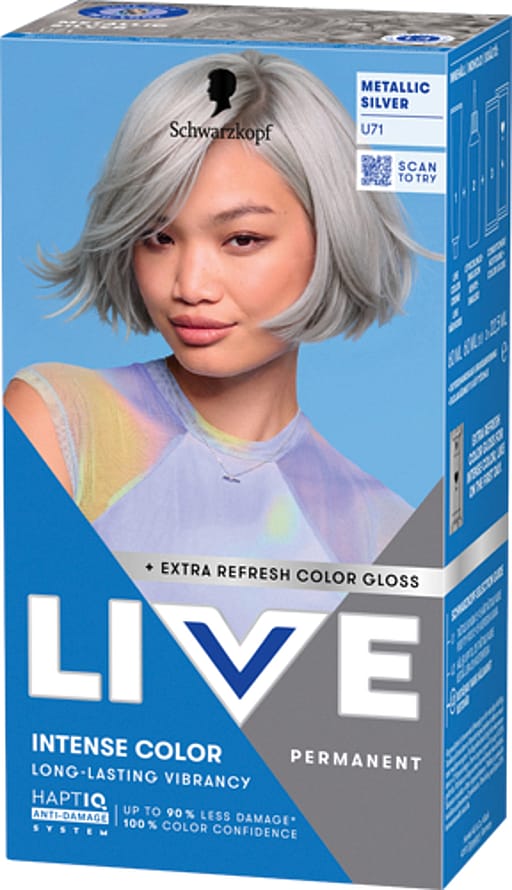 Schwarzkopf LIVE Intense Color U71 Metallic Silver (W) U71 Metallic Silver
