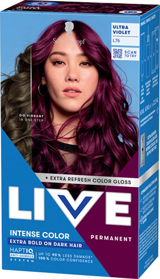 Schwarzkopf LIVE Intense Color L76 Ultra Violet (W) BL L76 Ultra Violet