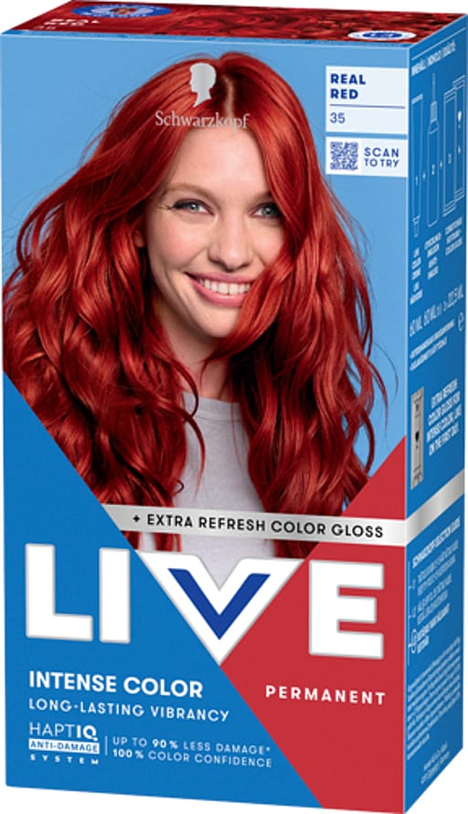 Schwarzkopf LIVE Intense Color 35 Real Red (W) 35 Real Red