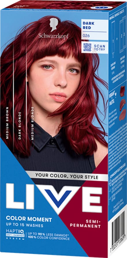Schwarzkopf LIVE Color Moment 26 Dark Red (W) 026 Dark Red