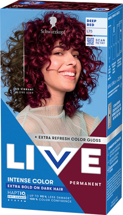 Schwarzkopf LIVE Intense Color L75 Deep Red (W) L75 Deep Red