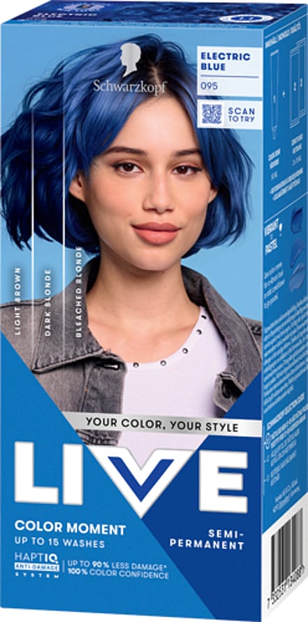 Schwarzkopf LIVE Color Moment 95 Electric Blue (W) 95 Electric Blue