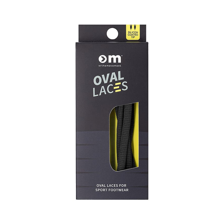 Ortho Movement Oval Sport Laces Sort 140 cm