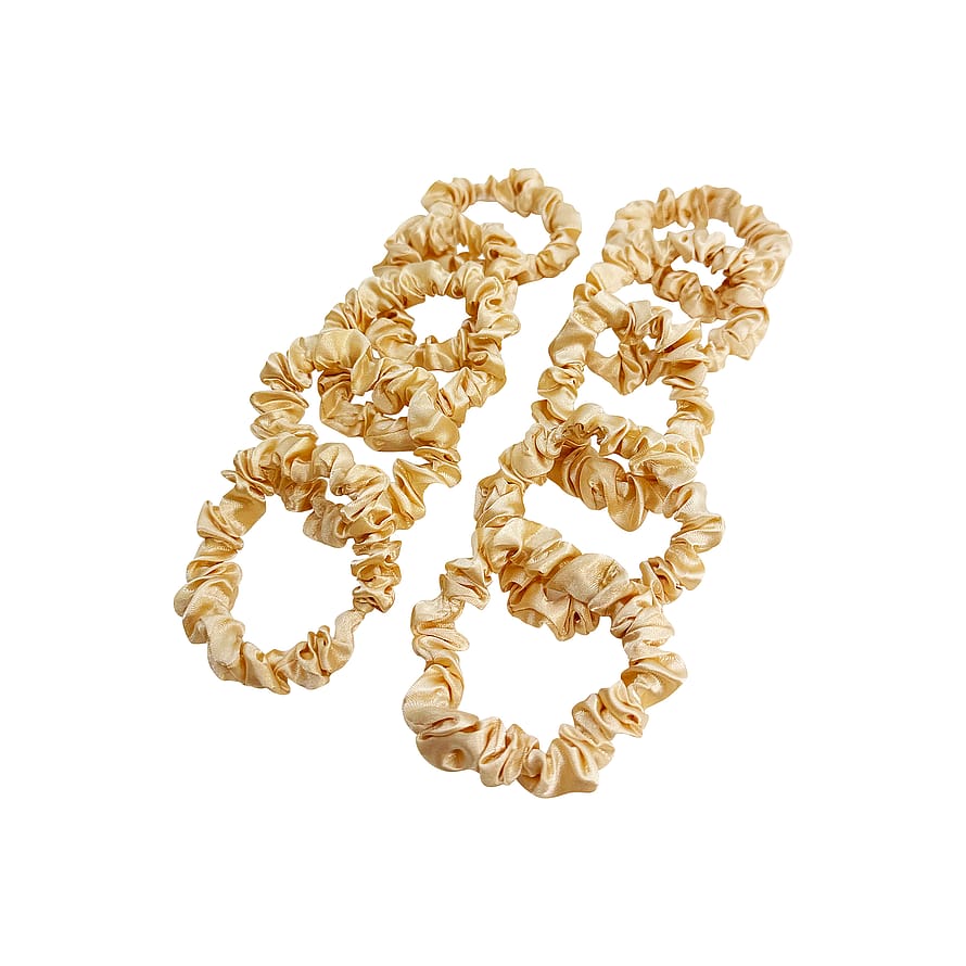 PIPOL'S BAZAAR Skinny Scrunchie 10-pak Beige