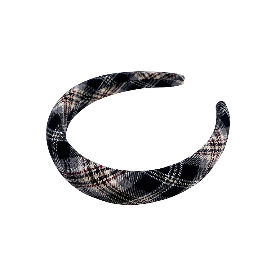 PIPOL'S BAZAAR Tartan Headband Black