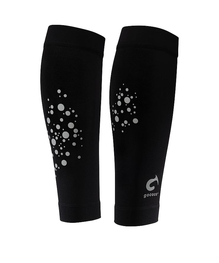 Gococo Compression Calf Sleeves Superior Black L (40-45 cm around calf)