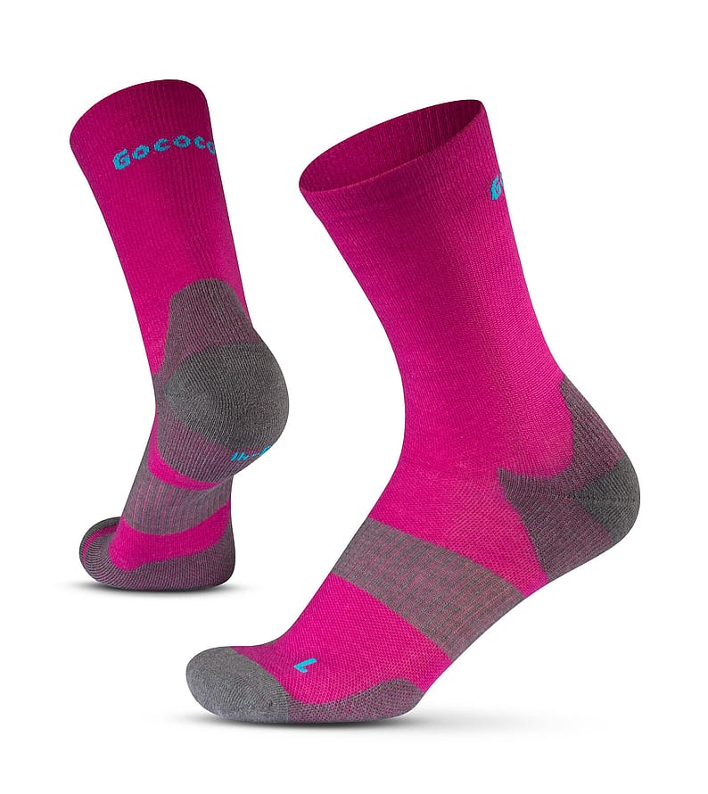 Gococo Technical Cushion High Wool Strømpe Fuchsia 42-44