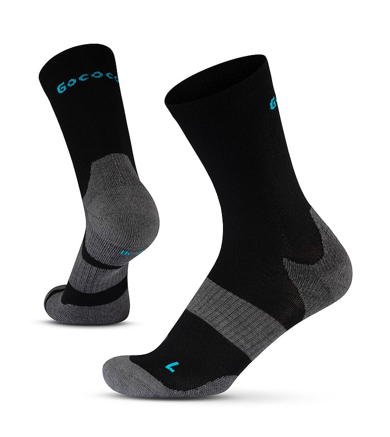 Gococo Technical Cushion High Wool Strømpe Sort 45-47