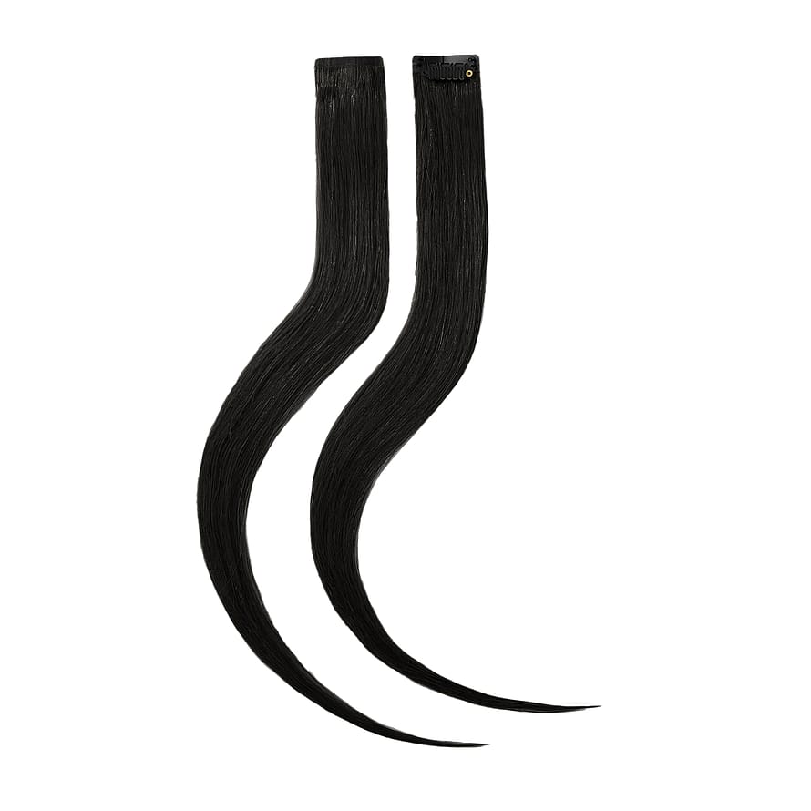 Rapunzel of Sweden Single Invisible Clip-ins 2 stk Black 1.0 40 cm