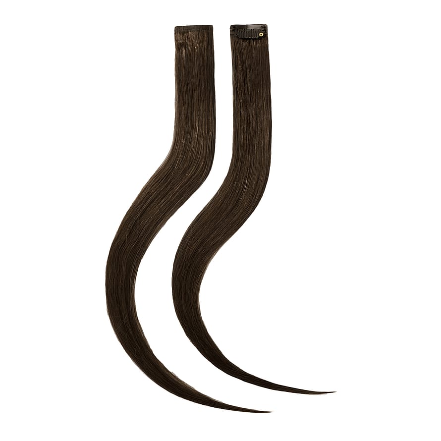 Rapunzel of Sweden Single Invisible Clip-ins 2 stk Black Brown 1.2 40 cm