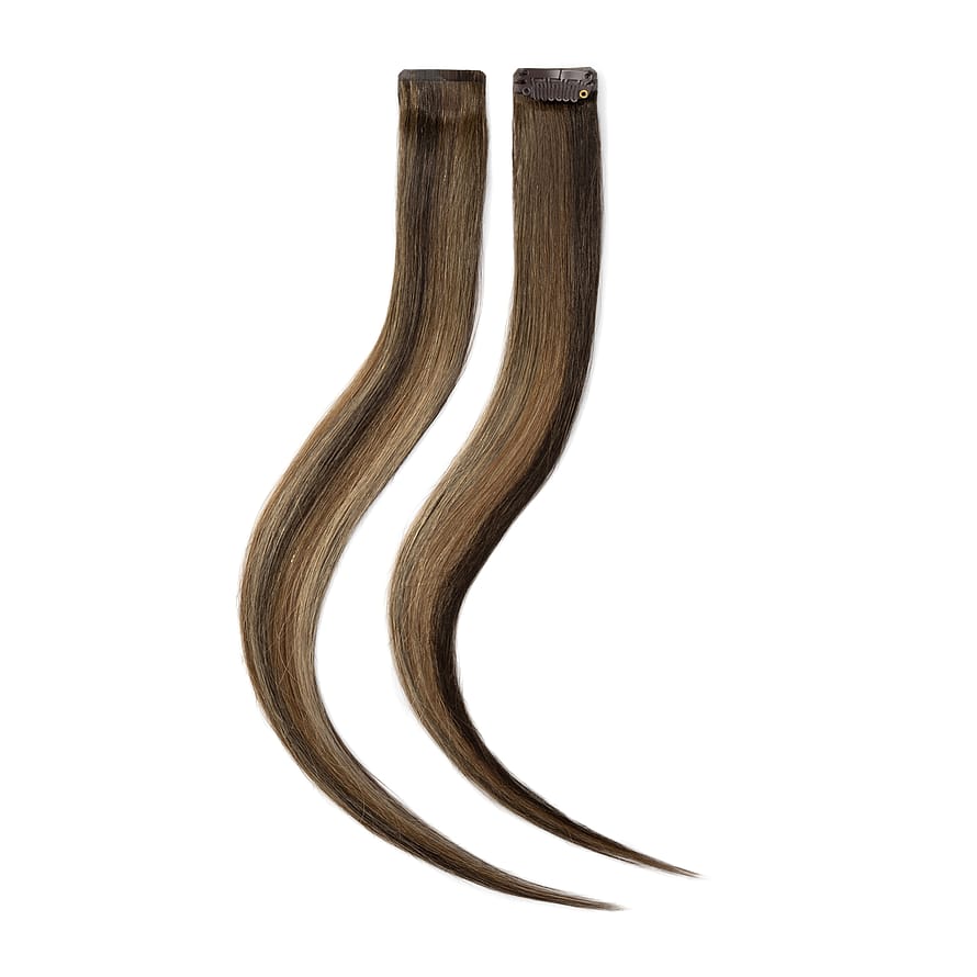 Rapunzel of Sweden Single Invisible Clip-ins 2 stk Hazelnut Caramel Balayage 40 cm