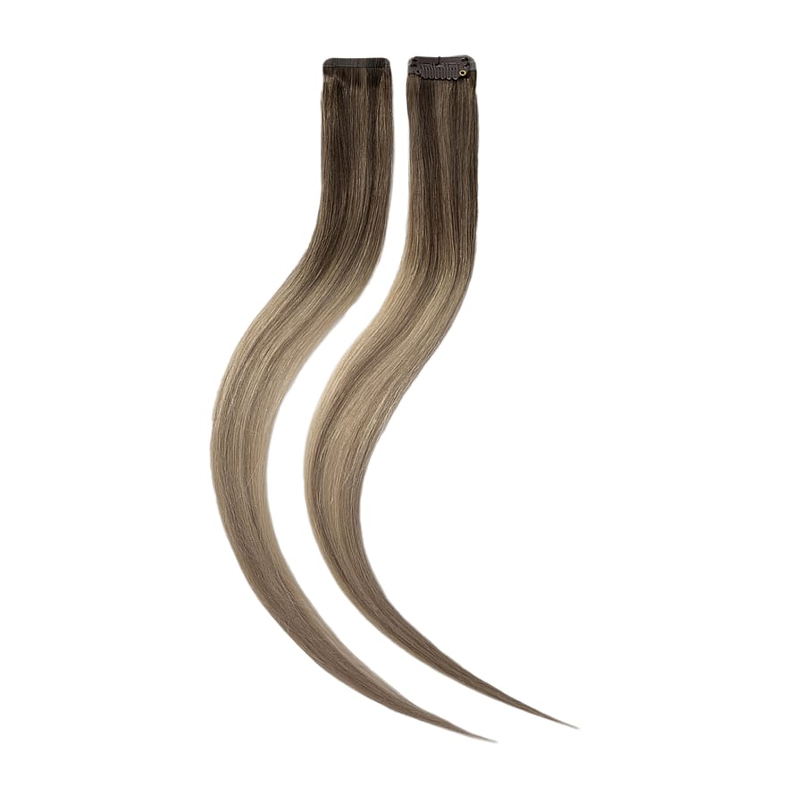 Rapunzel of Sweden Single Invisible Clip-ins 2 stk Dark Ashy Blonde Balayage 40 cm